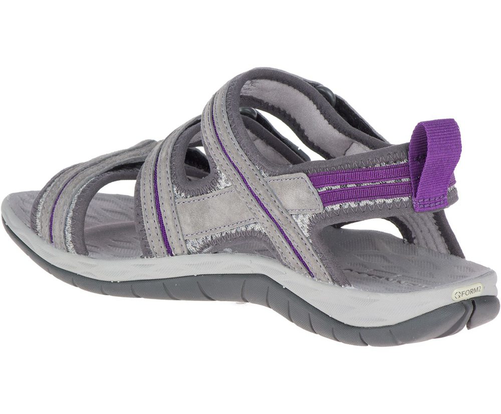 Merrell Sandals Grey - Siren 2 Strap - Womens 18FAMHJUB